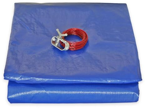 Lona para Piscina redonda diam. 3,60 m para piscina de diámetro 3 m - TECPLAST - PO155RD – Lona con Red de drenaje