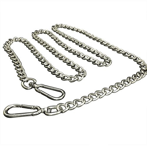 Edelstahl Hundeleine Multifunktional Hundführleine Schauleine Robuste Umhängeleine mit Handschlaufe Trainingsleine Feldleine Kleine Mittlere und Große Hunde (2 Meter, S für Hund unter 10kg)