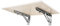 Folding table Möbel Klappwand Arbeitstisch Klapptisch Edelstahl Dreieck Halterung Wandregal, geeignet für Home Office/Garage und Schlafzimmer/Wäsche