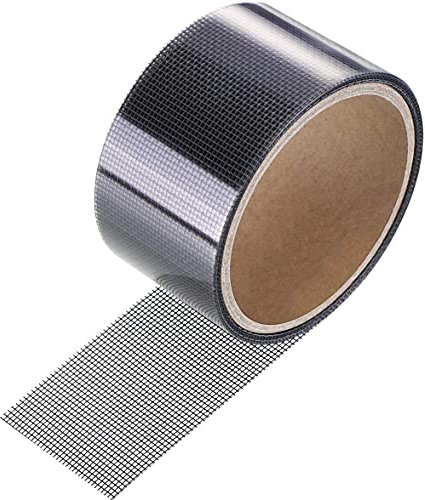 Sticky Wires Patch Repair Tape, Window Net Anti-mosquito Mesh With Strong Adhesive for Window and Door Screen Repair (black)
