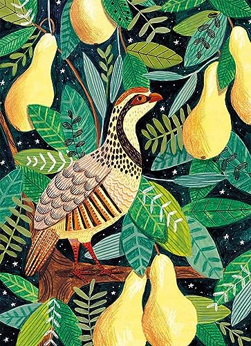 Museums & Galleries Christmas Cards Pack of 8 - Partridge in a Pear Tree - Eco-Friendly and Recyclable