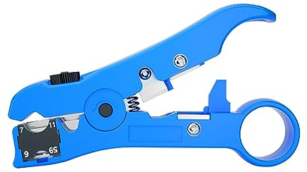 Alicates pelacables HUIOP Alicates para pelar cables multifuncionales Cable coaxial Cable de red Cable coaxial Cable plano Cable de teléfono Alicates para pelar cables de TV Herramienta manual para pe