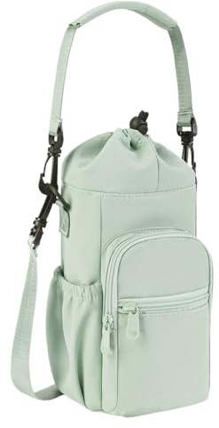 Générique Sac Porte Bouteille Eau Et Gourde Isotherme Transportable 750ml Randonnée, Sport & Voyage - Bandoulière Ajustable, Étanche avec Rangement Téléphone pour La Randonnée À Pied