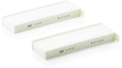 MANN-FILTER CU 29 003-2 Innenraumfilter/Kabinenluftfilter (2er Set) - für Pkw + Transporter