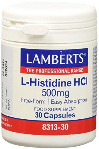 Lamberts L Histidina HCI 500mg - 30 Cápsulas