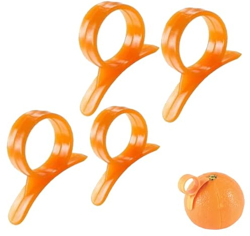 Orange Peeler Citrus Peel Cutter Plastic Easy Fruit Vegetable Slicer Lemon Peeler Opener Remover Kitchen Accessory Knife Cooking Tool Kitchen Gadgets Peelers (Style B)