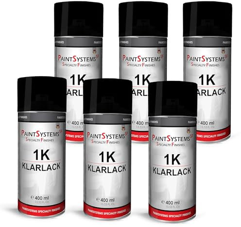 PaintSystems 1K Klarlack Spray - Hochglanz, UV-beständig, Acrylharz, Ideal für Auto & DIY