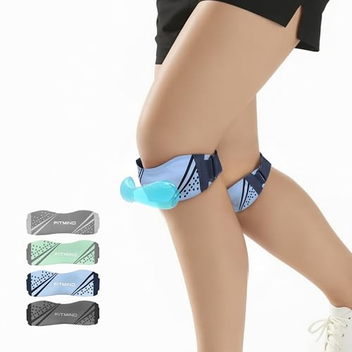FITMIND Ginocchiera Rotuliana Ginocchio, Tutore Ginocchio Cinturino Ortopedico,Sottorotuleo Ginocchiera Fascia Regolabile, Disturbo da Tracciamento Della Patella, Supporto Infrapatellare