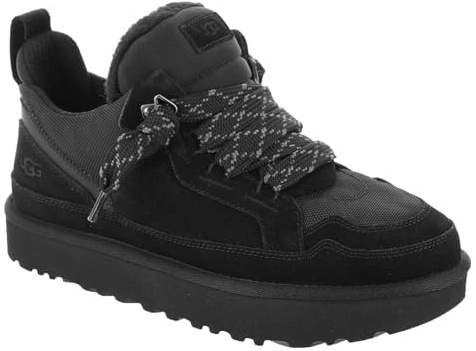 UGG Men's Lowmel Sneaker, Black, 10