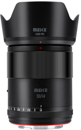 Meike 33mm F1.4 Autofokus große Blende STM Schrittmotor APS-C Portrait Objektiv kompatibel mit Sony E Mount Kameras FX30 A6400 A5000 A5100 A6000 A6100 A6300 A6500 A6600 A6700 ZV-E10 ZV-E10 Mark II
