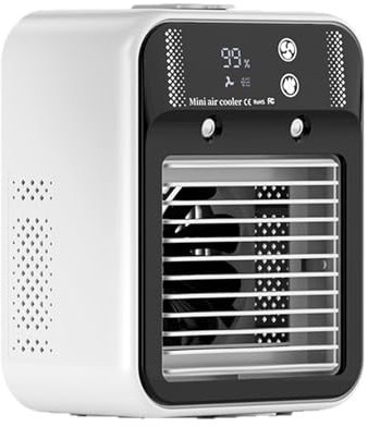 Bil Luftkonditionering, Usb -Laddningsbar Mini Luftkonditionering Med 2 Hastigheter, Stum Mini Bärbar Luftkonditionering Med 500 Ml Kallvattenbehållare För Bilens Sovrumskontor Camping