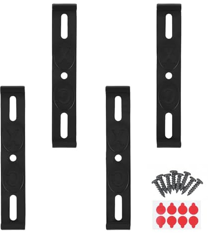 txuzong Juego de 4 soportes para matrícula 3D invisibles sin marco, 12 x 2 cm, soporte universal para matrícula de 110 mm, soporte de metal sin marco para coche y moto
