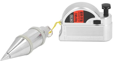 Tnfeeon Plomada Magnética Ajustable con Cabeza Bob Estable de 15 Oz, Imanes Fuertes y Diseño Versátil para Trabajadores de la Construcción, para Mediciones Verticales Rápidas y Control Preciso