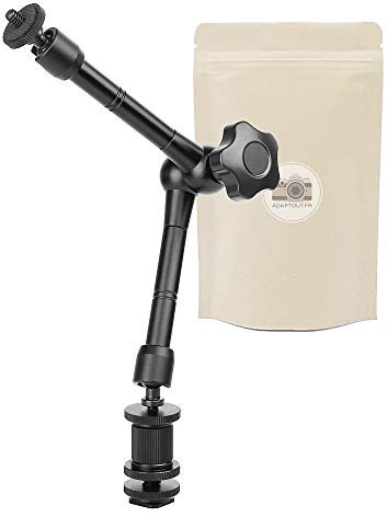 Braccio magico articolato 28cm per supportare schermo, monitor, microfono - Adaptout marca francese