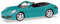 herpa 028844-002 Porsche 911 Carrera 2 Cabrio, miamiblau in Miniatur zum Basteln Sammeln und als Geschenk