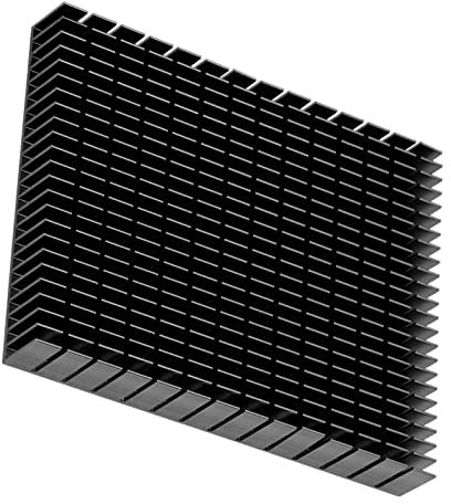 Yctze Kühlkörper groß, Kühlkörper Aluminium, 150x120x20mm Kühler Schwarz Kühlung Kühlkörper Kühler für CPU Verstärker PCB