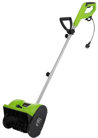 Schneewerfer, 220V 12000W 3500rpm Elektrische Schneefräse, 15cm Räumhöhe, 8m Wurfweite, 33cm Arbeitsbreite