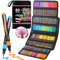 Melifluo 80 Colors Acrylic Paint Pens, Medium Tip Acrylic Paint Markers, Paint Pens for Stone,Glass,Rock Painting, Canvas, Wood, Fabric and DIY Crafts for Art, Drawing & Creative Projects