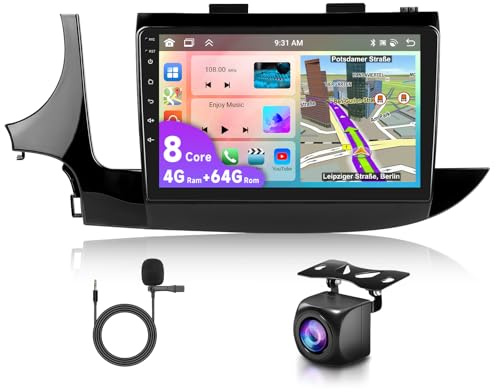 4G och 64G VECHTEL 9-tums bilstereo för Buick Enclave/Opel/Mokka X 2016-2019 med trådlös CarPlay Android Auto,8-kärnig,Android 13, DSP,Bluetooth RDS/FM-radio Wi-Fi-navigering/AHD-backkamera/CANBUS