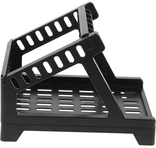 ifundom Porte-étiquettes en Plastique Noir pour Imprimantes Thermiques, Support Grand Rouleau D’étiquettes, Accessoire Bureau Professionnel pour Organisation D’étiquettes D’expédition