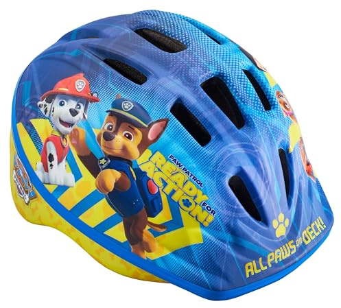 Nickelodeon Paw Patrol Kids Bike Helmet, Toddler 3-5 Years Old, Girls and Boys, Adjustable Fit, Vents, X-Small, All Paws Blue