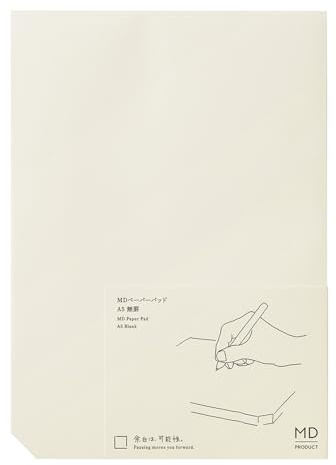 Midori 15235006 Memo MD Paper Pad, A5, Unruled