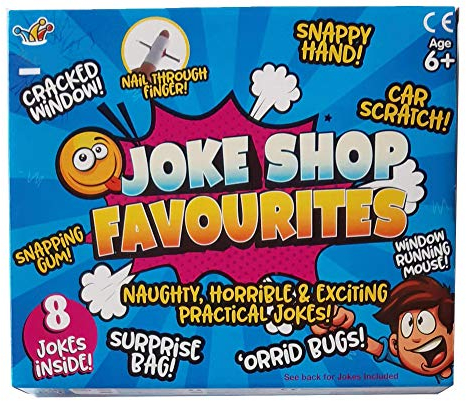 D.A.Y. Republic Classic Horrid Practical Jokes Game Box, Children Action Prank Kit for Friendly Jokes to Family & Friends, Kids Tricks Based Game for Boys & Girls 8 Years and Up (8 Pieces Joke Box)