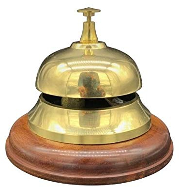 Hotelglocke Tischglocke Rezeptionsglocke Küchenklingel Glocke Elegant