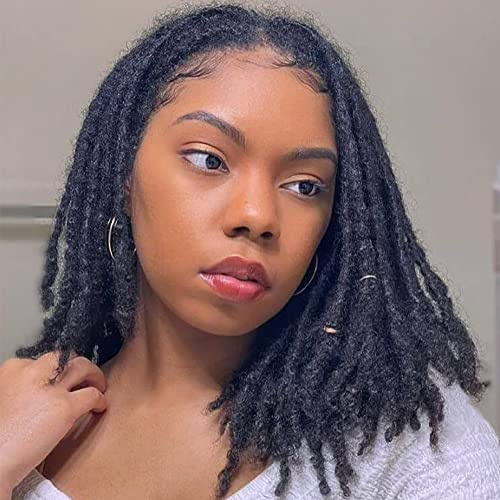 Extension per capelli umani da 0,6 cm, 6 cm, colore nero, completo a mano, permanente, può essere tinto e sbiancato per donne, uomini, bambini, dreadlock estensioni veri capelli umani