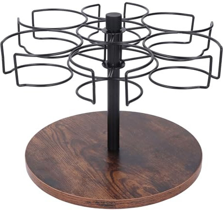 Tassenhalter Drehbar, Wasserflaschenhalter Flaschenhalter Flaschenständer Kohlenstoffstahl Kaffeetasse Becherhalter für Arbeitsplatte, für Küchenarbeitsplatte Schrank Büro