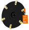 BEOS® robot cortacésped tuning - Plato giratorio compatible con Gardena Sileno Life & Sileno +| Flymo EasiLife - Disco de cuchillas reforzado con fibra de vidrio para 6X cuchillas - Ø 210 mm