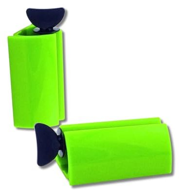 homiez Tubenentleerer 2er Set – Tubenquetscher für Zahnpasta, Cremes, Haarfarbe & Farbtuben – Tubenpresse für alle Tuben – restlos entleeren & Geld sparen – leichte Handhabung - (Limette)