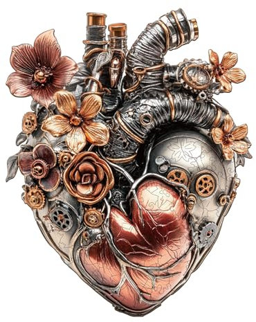 Holzpuzzle Erwachsene Mechanisches Herz - 155 Teile holzpuzzle Geschenkbox, Wanddekoration und Geschenk für Freunde und Familien