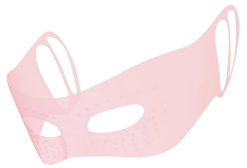 Toyvian Mascarilla de Silicona para Ojos Reutilizable Diseño Ergonómico, Almohadilla de Masaje Ocular para Puntos de Acupuntura, Color Rosa, Antideslizante, para Aliviar Fatiga y Bolsas