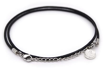 Wind Passion - Fußkette Damen Anker | Handgemacht Fußband Surfer | Maritim, Wasserfest & Größenverstellbar