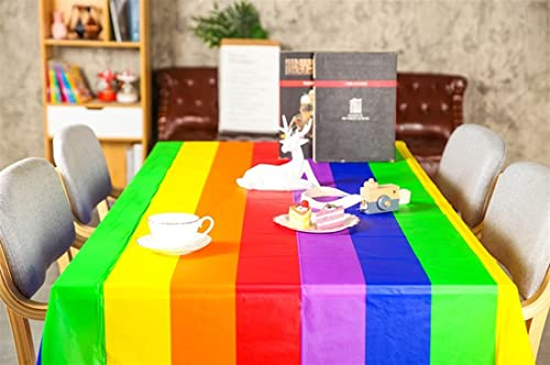 Flyorigin Tischdecke, Ideal für Geburtstagsfeiern, Karneval, Babypartys, Themenpartys, SPA-Partys - Einweg, Rechteckige, Wasserdichte Kunststoff-Tischdecke 137 * 274 cm