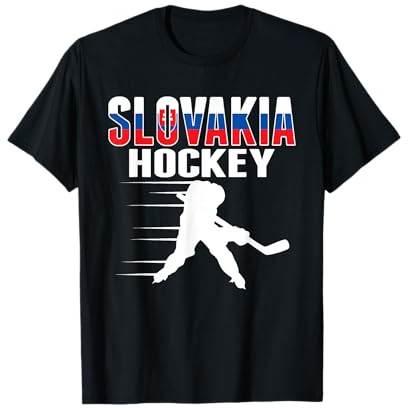 Slovakia Ice Hockey Fans Jersey Slovak Hockey Team Supporter T-Shirt