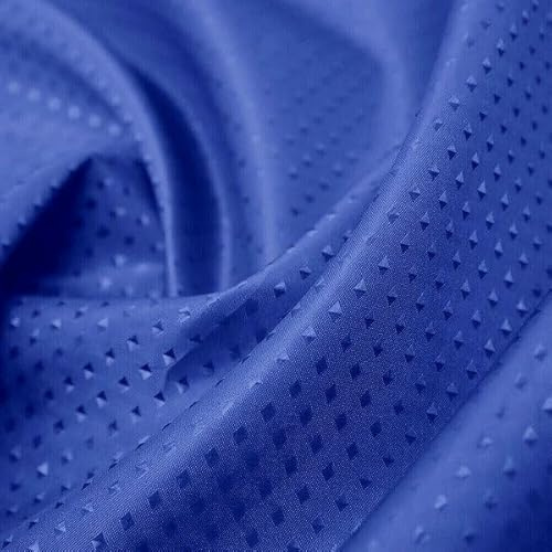 iPEAK Shower Curtains Heavy duty Mould Proof Mold-Resistant Water Repellent Washable Diamond Fabric Bathroom Curtain 180cm x 180cm (Royal Blue)