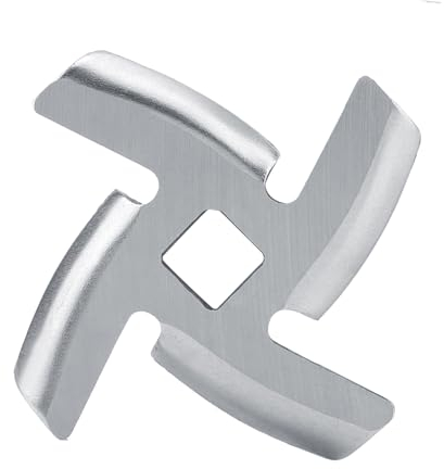 Cuchilla de Placa de Picadora de Carne de Acero Inoxidable para Amoladora, Fácil de Instalar, Apta para Lavavajillas (Hoja pequeña de 46 mm de Largo)