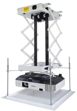 1 PC 100 CM support de projecteur motorisé ascenseur électrique ciseaux projecteur montage plafond projecteur ascenseur avec télécommande sans fil Facile à utiliser