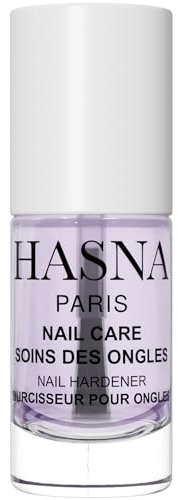 HASNA PARIS - Vernis à Ongles Soin - réparateur ongles - Renforce et répare vos ongles - Enrichi à l'huile d'Argan- Facile à appliqué - 6ml (DURCISSEUR)