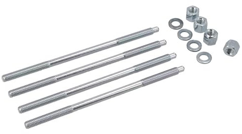 Set: 4x Zuganker M6x126mm + Mutter und Scheibe, M531, M541, M741 - Simson S51, S53, S70, S83, SR50, SR80, KR51/2 Schwalbe