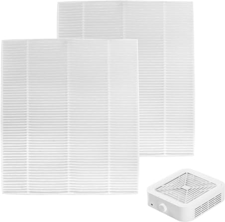 CGBE Filtro de repuesto para aspiradora de uñas, 2 unidades especialmente diseñado para CGBE de la misma calidad que el original, fácil de limpiar, rendimiento de filtro profesional (WL007-2PCS)