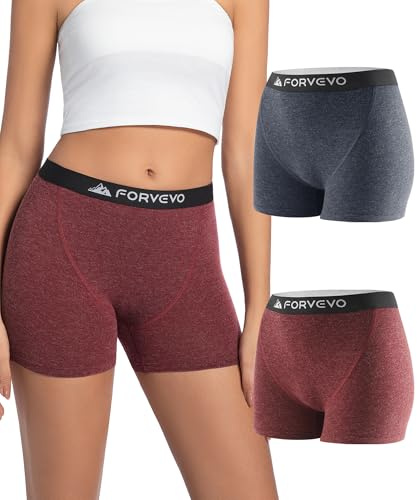 FORVEVO Calzoncillos tipo bóxer de lana merino para mujer, transpirables, para niño, capa base de ajuste seco para mujer, Multicolor02, S