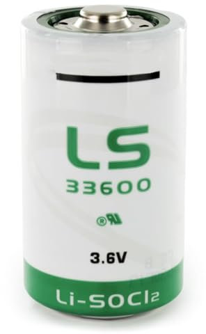 Batteria LS33600 Tipo D 3.6V 17000 mAh LS 33600 Li-SOCI2 MONOUSO