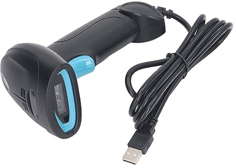 Asixxsix Scanner di Codici a Barre, Lettutore di Codici a Barre 1d Usb Cabhate Portatile, Letture Ean a Matrice Compatto Leggero Ed Ergonomico, Ad Alta Precisee e Rapida Decodifica