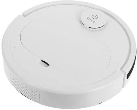 Homoyoyo Aspirateur Robot Intelligent ES350 Blanc Démarrage Tactile USB Aspiration Puissante Multifonction pour Sols Plats Parquet et Carrelage Robot Balayeur Automatique Capteur de