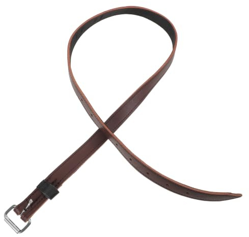Toddmomy Estribos de Cuero con Hebilla, Correa de Estribo de Cuero con Longitud Ajustable, Marrón, Piel de Vacuno, Diseño Ergonómico, para Silla de Montar y Caballo, Competición