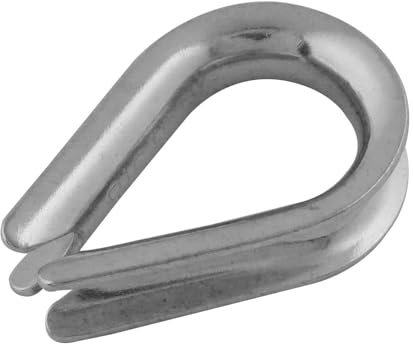 Cosse-cœur acier inoxydable - Diamètre 12 mm