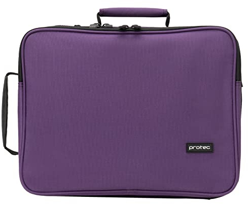 Pro Tec Clarinet/Oboe Deluxe Case Cover with Large Storage Pocket, Purple, Model A307PR
